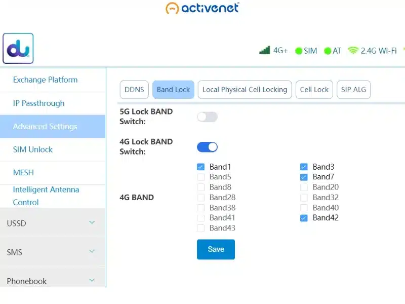 Steps to activate the ZLT X28 modem tower lock