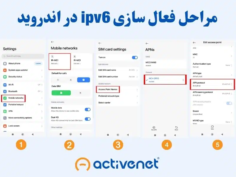 نحوه فعال سازی ipv6 در اندروید چگونه است؟ - آموزش کامل