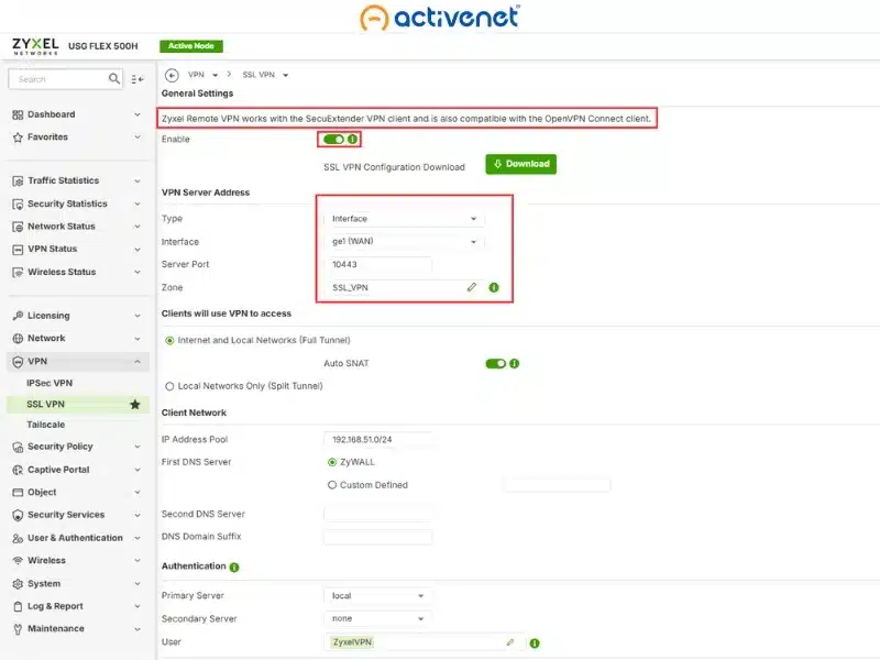 آموزش نصب vpn روی مودم zyxel مرحله به مرحله