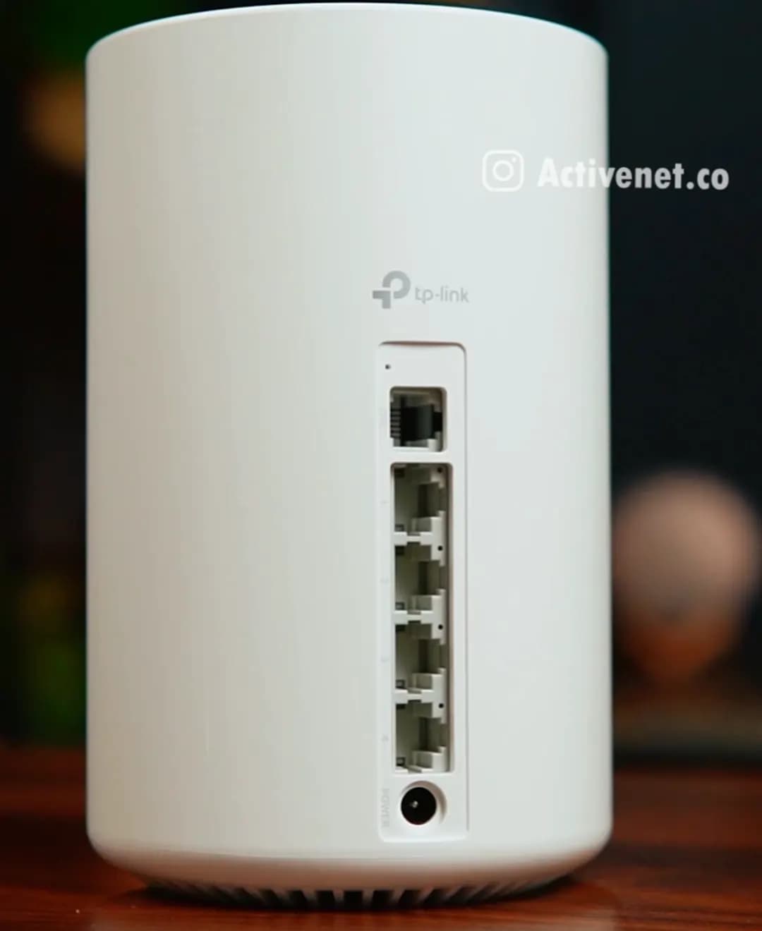 مودم TP-Link Deco X50 DSL — نمای پشت با پورت‌ها و ورودی برق