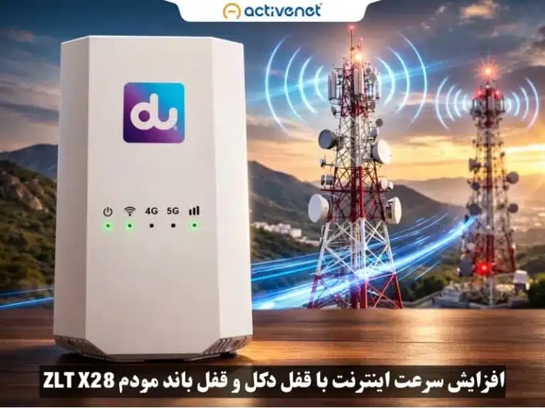 افزایش سرعت اینترنت با قفل دکل و قفل باند مودم ZLT X28